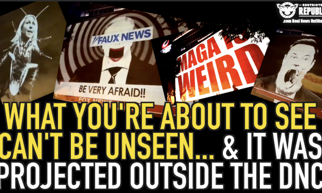 CHILLING! What You’re About To See Can’t Be Unseen…& It Was Projected Outside The DNC!